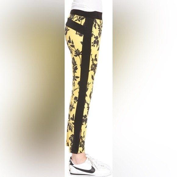 PAM & GELA Crop Track Pants on Floral Shadow Print S - Picture 4 of 13